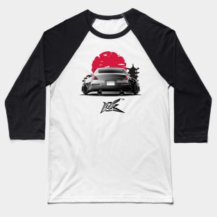 nissan 350z rear stanced black white gradient Baseball T-Shirt